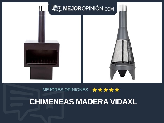 Chimeneas Madera vidaXL