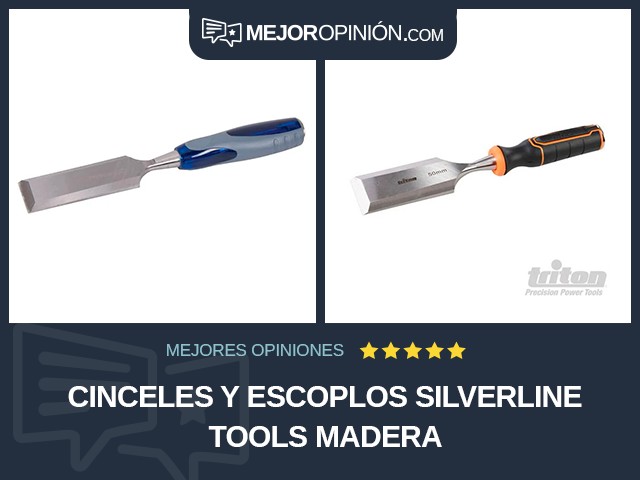 Cinceles y escoplos Silverline Tools Madera