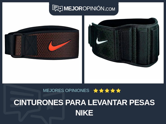 Cinturones para levantar pesas Nike