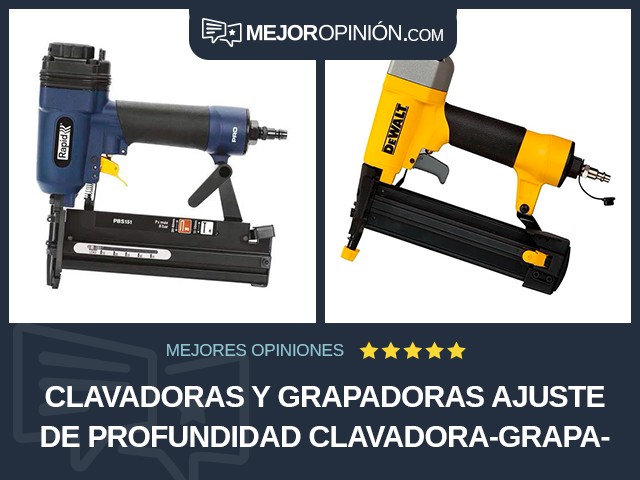 Clavadoras y grapadoras Ajuste de profundidad Clavadora-grapadora