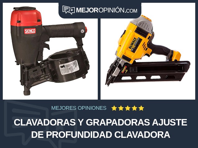 Clavadoras y grapadoras Ajuste de profundidad Clavadora