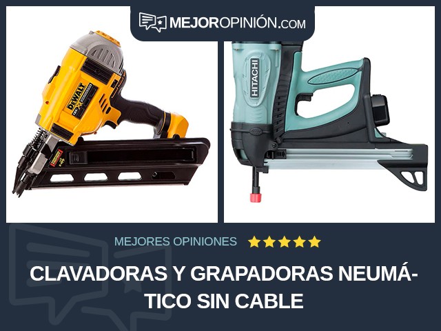 Clavadoras y grapadoras Neumático Sin cable