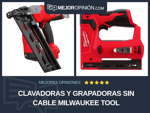 Clavadoras y grapadoras Sin cable Milwaukee Tool