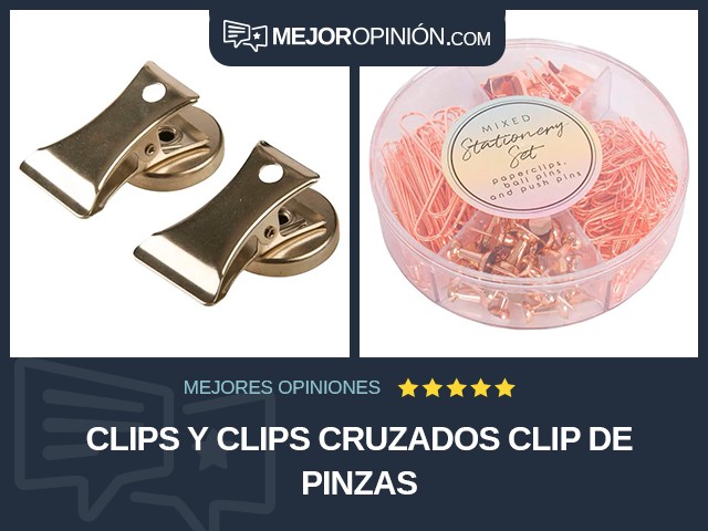 Clips y clips cruzados Clip de pinzas