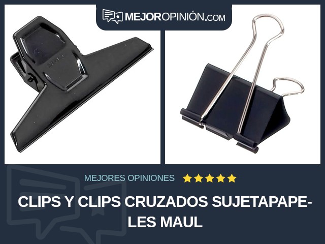 Clips y clips cruzados Sujetapapeles MAUL