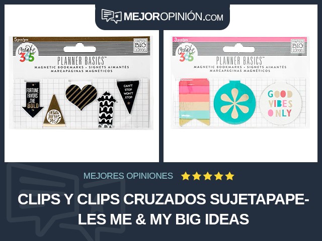 Clips y clips cruzados Sujetapapeles me & my BIG ideas