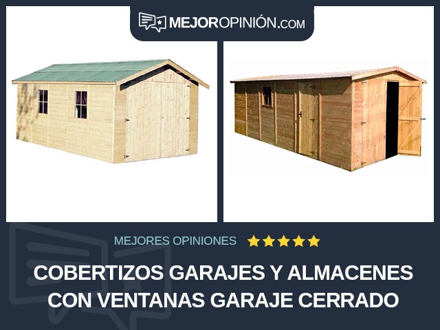 Cobertizos garajes y almacenes Con ventanas Garaje cerrado