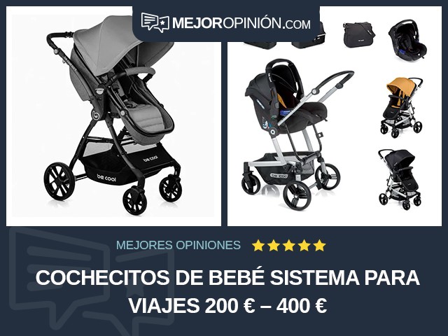 Cochecitos de bebé Sistema para viajes 200 € – 400 €