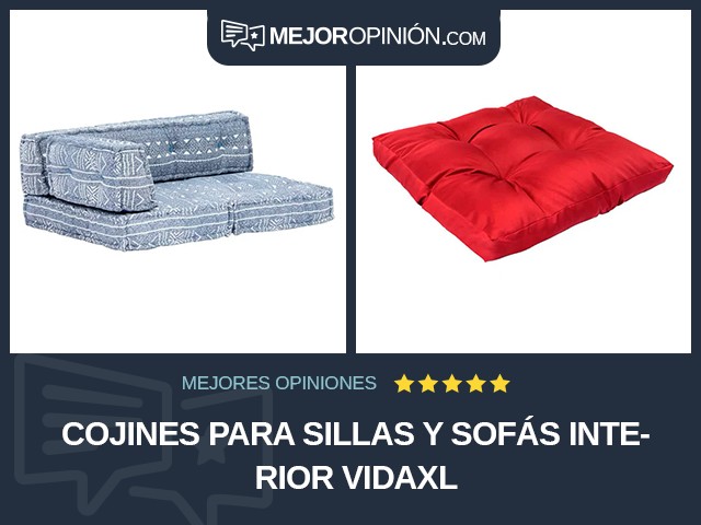 Cojines para sillas y sofás Interior vidaXL