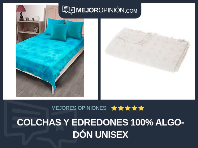 Colchas y edredones 100% algodón Unisex