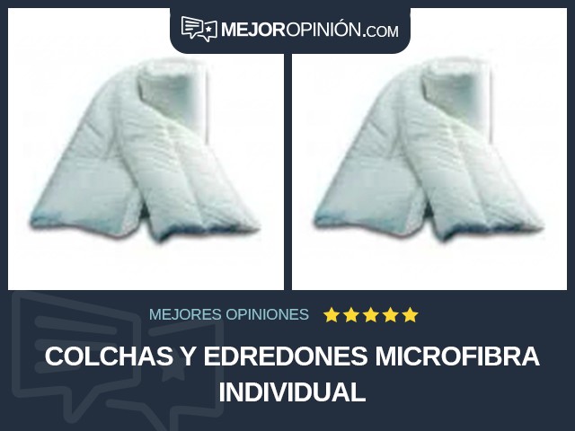 Colchas y edredones Microfibra Individual