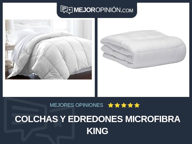 Colchas y edredones Microfibra King