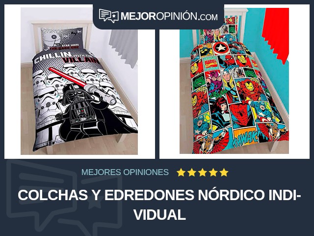Colchas y edredones Nórdico Individual