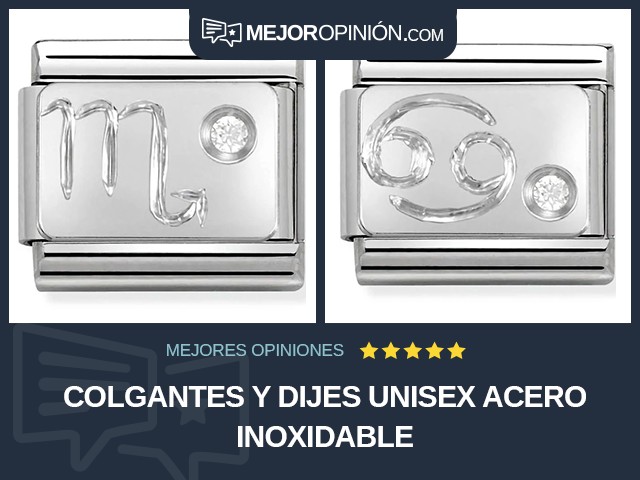 Colgantes y dijes Unisex Acero inoxidable