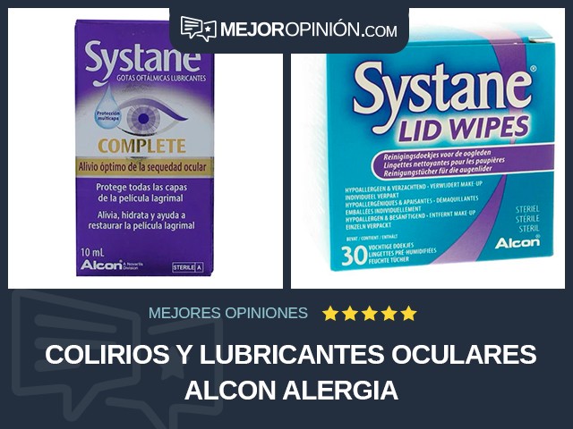 Colirios y lubricantes oculares Alcon Alergia