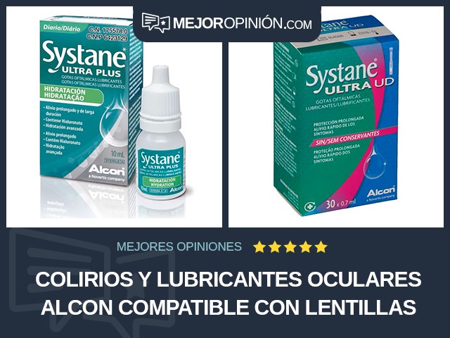 Colirios y lubricantes oculares Alcon Compatible con lentillas