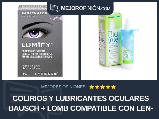 Colirios y lubricantes oculares Bausch + Lomb Compatible con lentillas
