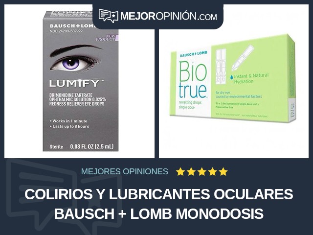 Colirios y lubricantes oculares Bausch + Lomb Monodosis