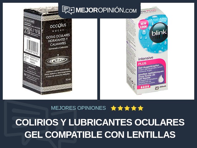 Colirios y lubricantes oculares Gel Compatible con lentillas