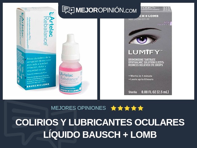 Colirios y lubricantes oculares Líquido Bausch + Lomb