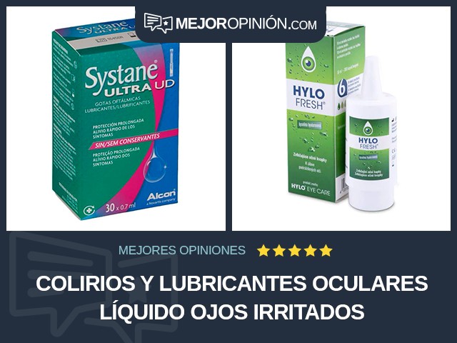 Colirios y lubricantes oculares Líquido Ojos irritados