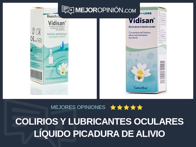 Colirios y lubricantes oculares Líquido Picadura de alivio