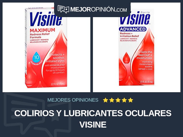 Colirios y lubricantes oculares Visine