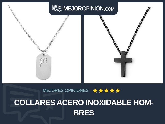 Collares Acero inoxidable Hombres