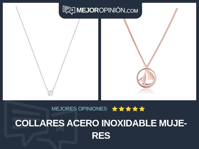 Collares Acero inoxidable Mujeres