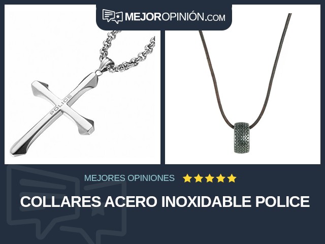 Collares Acero inoxidable Police