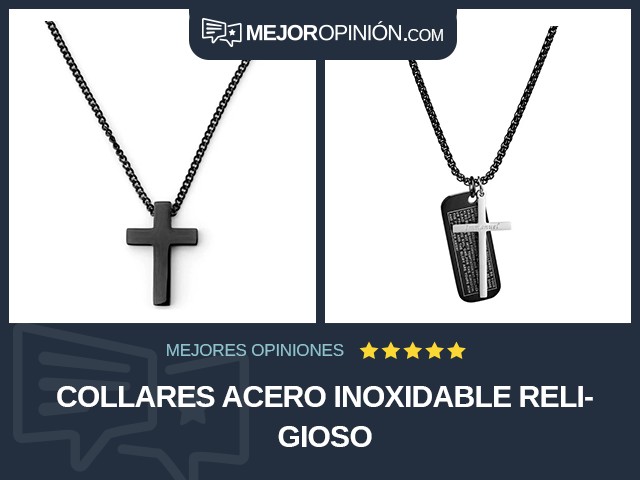 Collares Acero inoxidable Religioso