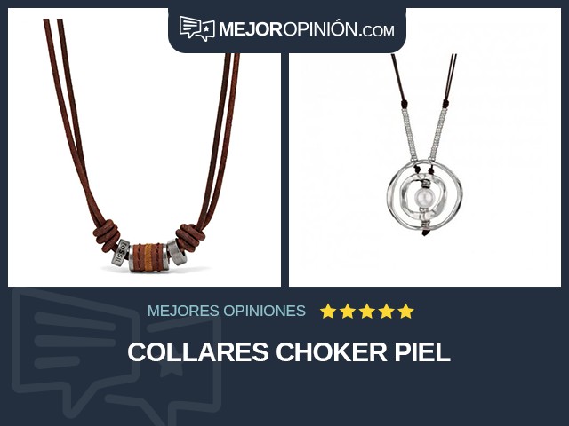 Collares Choker Piel