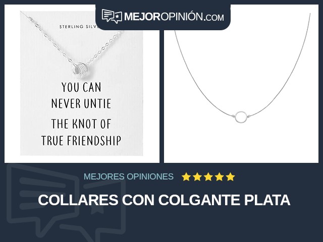 Collares Con colgante Plata