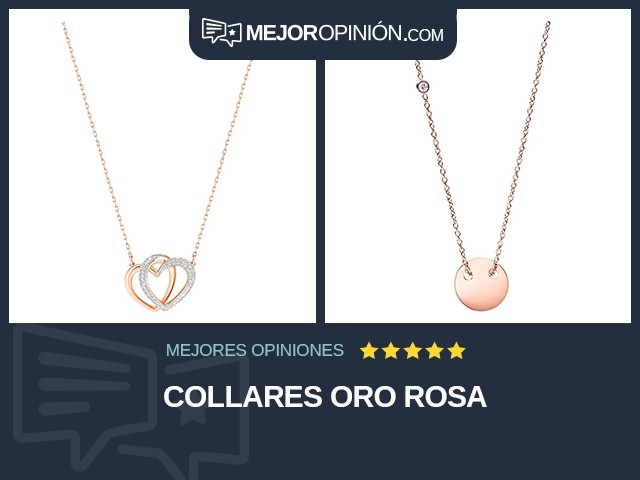 Collares Oro rosa