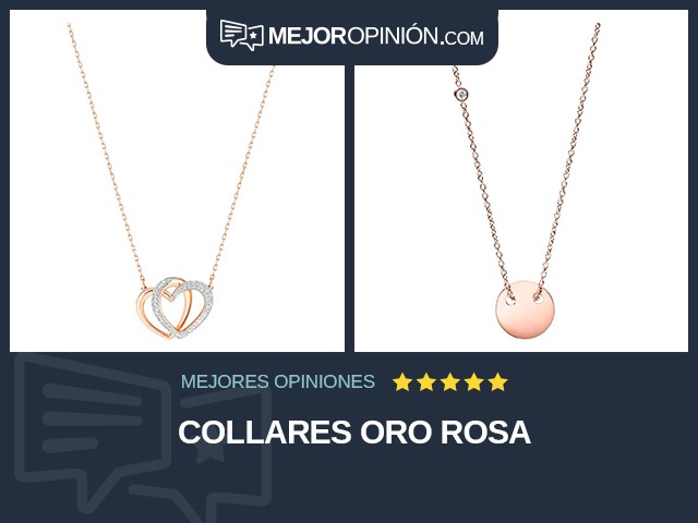 Collares Oro rosa