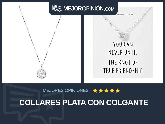 Collares Plata Con colgante