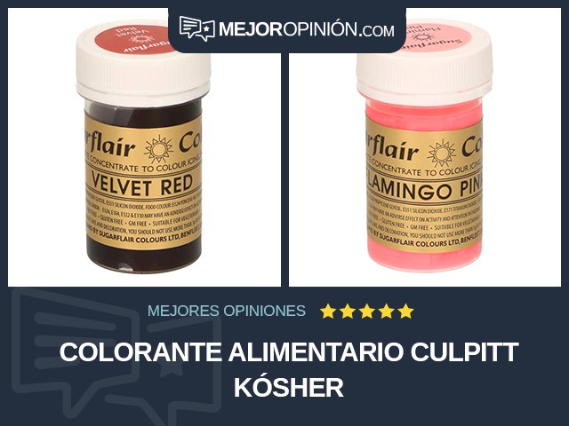 Colorante alimentario Culpitt Kósher