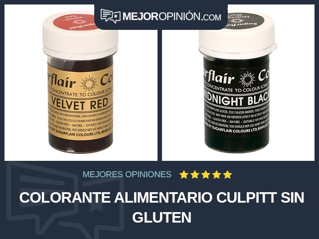 Colorante alimentario Culpitt Sin gluten