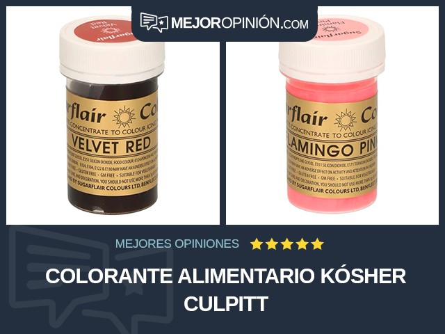 Colorante alimentario Kósher Culpitt