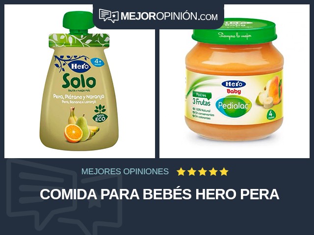 Comida para bebés Hero Pera