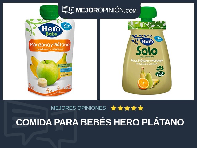 Comida para bebés Hero Plátano