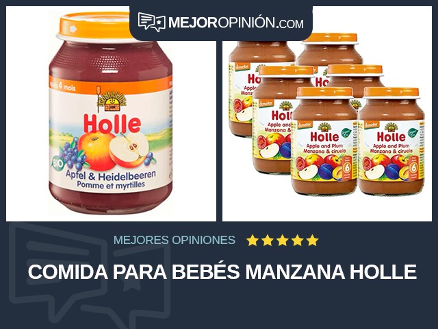 Comida para bebés Manzana Holle