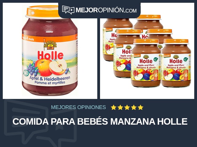 Comida para bebés Manzana Holle