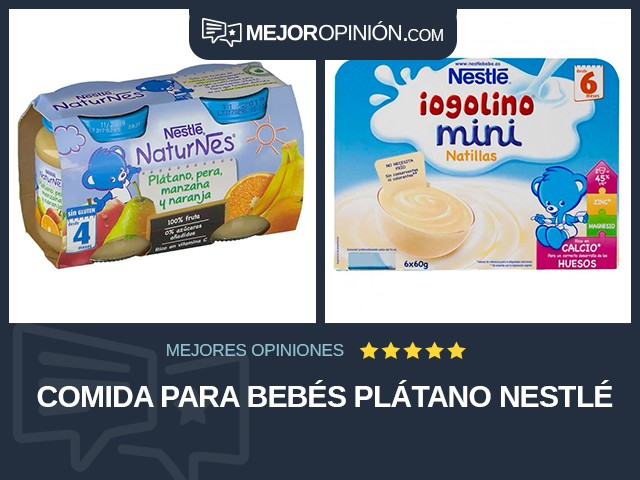 Comida para bebés Plátano Nestlé