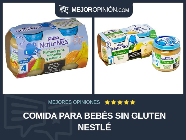 Comida para bebés Sin gluten Nestlé