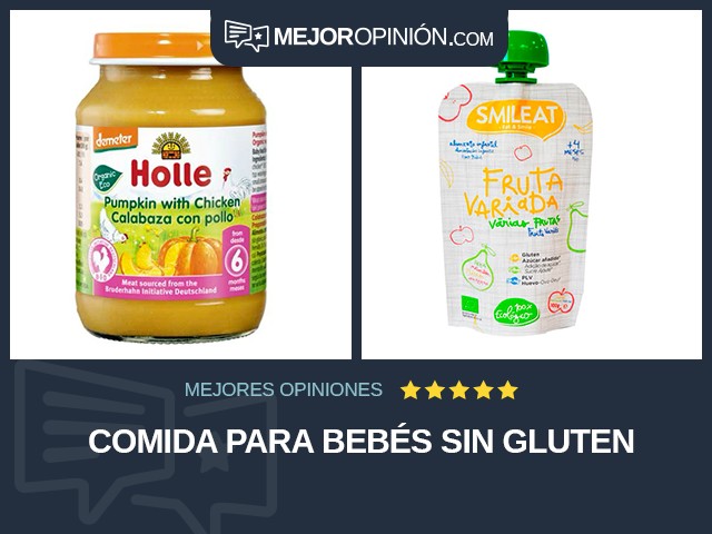 Comida para bebés Sin gluten