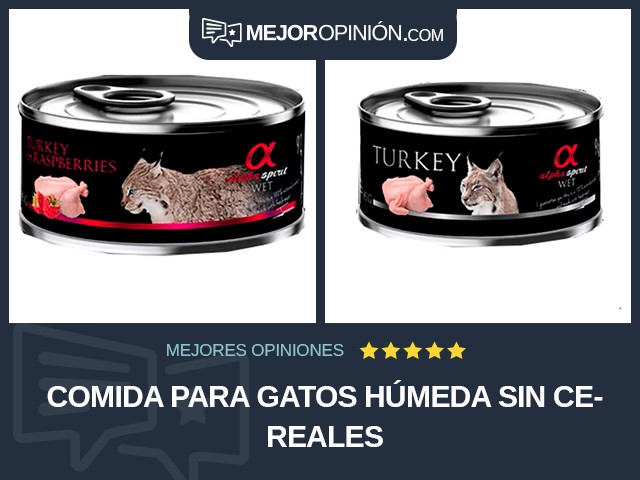 Comida para gatos Húmeda Sin cereales