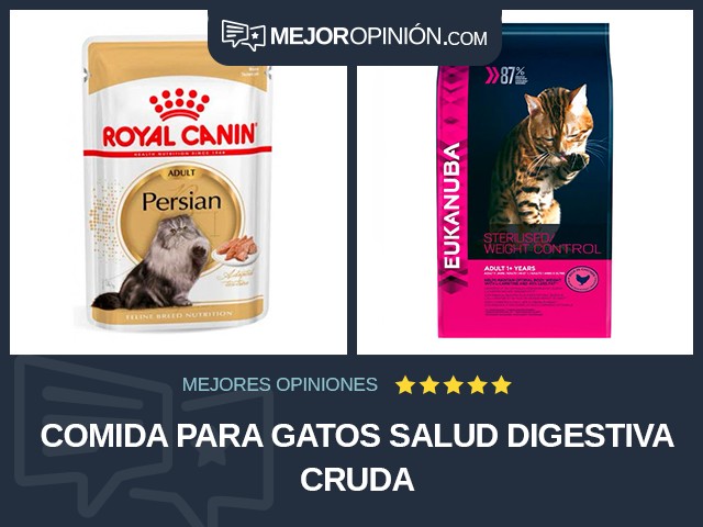 Comida para gatos Salud digestiva Cruda