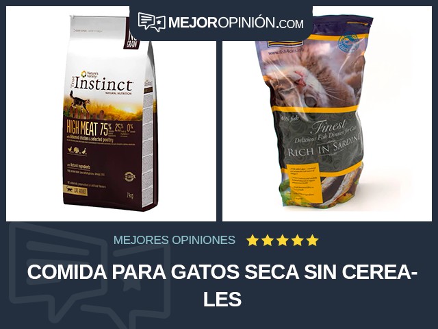 Comida para gatos Seca Sin cereales