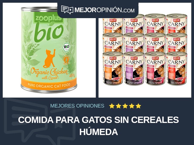 Comida para gatos Sin cereales Húmeda